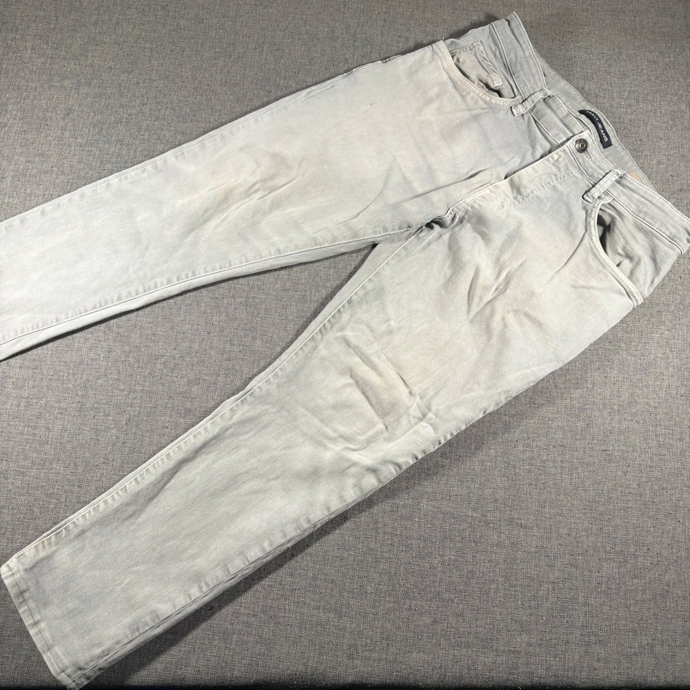 Mavi Jake Slim Leg Jeans Mens 34x30 (Fits 34x27) Light Gray Stretch Denim Pants